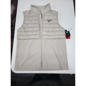 Reebok Puffer Vest Sand Color Medium  -New With Tags-